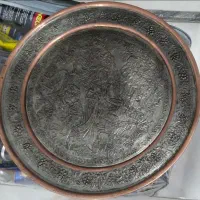 سینی مسی دیوار کوب قطر ۴۳ سانت فوری فروشی