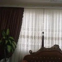 پرده برای پنجره‌ی 3متری بالوازم کامل