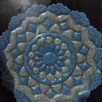 بشقاب های مسی میناکاری با جعبه|صنایع دستی و سایر لوازم تزئینی|تهران, فردوس|دیوار