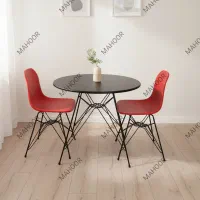 میز و صندلی ناهار خوری پایه فلزی