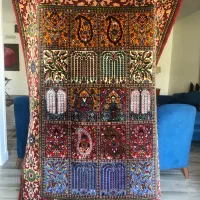 فرش دستباف کل ابربشم|فرش|تهران, سید خندان (جلفا)|دیوار