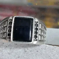 انگشتر عقیق مشکی