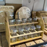 جا ادویه چوبی با استند(گالری کوروش)