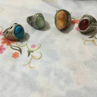 ۴انگشتر نقره اصل