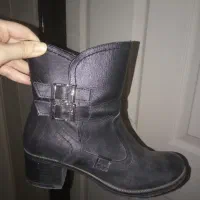 نیم بوت چرم طبیعی