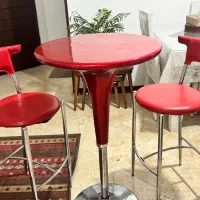 میز گرد و صندلی