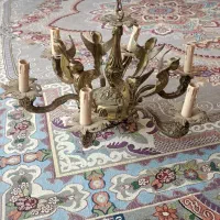 لوستر شش ملائکه برنزه اصل قدیمی|لوستر و چراغ آویز|کرج, شهرک سهرابیه|دیوار