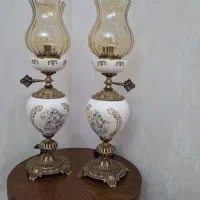 لامپا برنجی بدنه سرامیکی