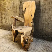 صندلی چوبی روستیک خاص و کلکسیونی