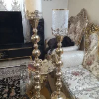 دو عدد جا شمعی کنار سالنی نو و بسیار زیبا