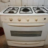 گاز ۵ شعله طرح فر تکنوگاز درب شیشه ای