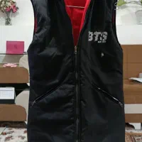 پافر دولایه مشکی وقرمز زیبا درحدنو