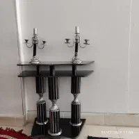 میز آینه با یک جفت شمعدانی|بوفه، ویترین، کنسول|محمدیه-قزوین, |دیوار