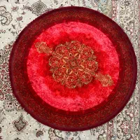 فرش دایره ای ۱/۵ متر و پادر