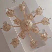 لوستر ۱۲شاخه کریستال کامل و سالم|لوستر و چراغ آویز|فردیس, فرامرزیه|دیوار