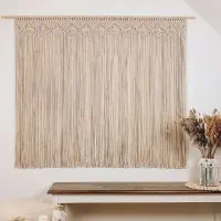 پرده مکرومه|پرده، رانر، رومیزی|مشهد, استاد یوسفی (شهرک غرب)|دیوار