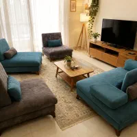 مبل راحتی مکانیزه و اهرم‌دار تختخواب شو