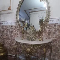 اینه کنسول برنزی برنجی|صنایع دستی و سایر لوازم تزئینی|کرج, اخگرآباد|دیوار