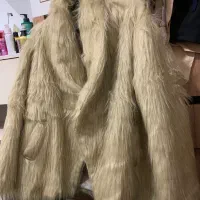 پالتو خز نسکافه ای قد ۷۰سانتی متر