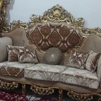 مبل سلطنتی و سرویس چوب کامل