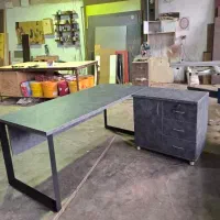 میز مدیریت 180*80 الدار متحرک تمام ام دی اف