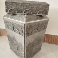 جا دستمال کاغذی و سطل زباله