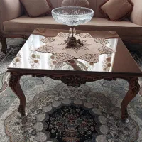مبلمان تمام چوب گردو استیل ۹ نفره،مبل کلاسیک۷ نفره|مبلمان خانگی و میز عسلی|تهران, آهنگ|دیوار