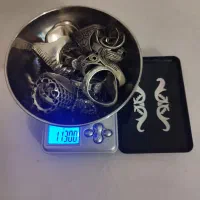 نقره شکسته و سالم