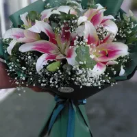 دسته گل لیلیوم/ باکس لیلیوم