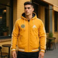 کاپشن مردانه زرد اسپرت