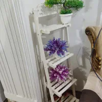 پایه استند سالم و نو بدون شکستگی با گل ها|صنایع دستی و سایر لوازم تزئینی|ماکلوان, |دیوار