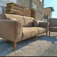 مبل مینیمال.مینی مال دسته چوبی،قیمت واقعی،لینا|مبلمان خانگی و میز عسلی|خمینیشهر, |دیوار