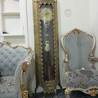 ساعت ایستاده برنزی طلایی