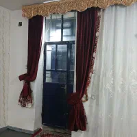 مخمل کبریتی پرده