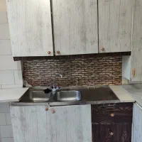 کابینت آشپزخانه در چوبی بدنه فلزی با سینک