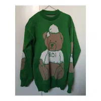 بافت تدی دخترانه سبز گرم یلدایی