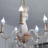 لوستر زیبای کریستال|لوستر و چراغ آویز|ساری, |دیوار