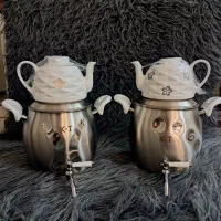 چایسازکنارهمی چای ساز روهمی پیرکس با نور ال ای دی|سماور، چای‌ساز، قهوه‌ساز|مشهد, دانشجو|دیوار