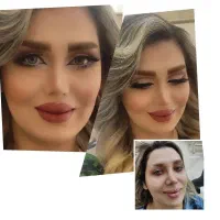 تخفیف میکاپ شینیون دکلره مش فیبروز