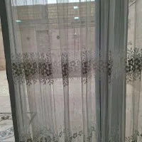 پرده ی سالنی تور گلدار