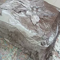 روتختی ترک مخمل نسکافه ای گل برجسته