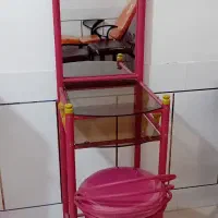 میز صندلی فرفوژه ارایشی صندلی ارایش