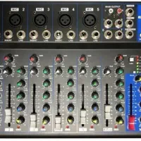 میکسر yamaha f7 usb اجرای زنده میکروفون بیسیم باند