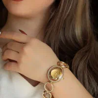 ساعت والار نگین دار استیل و طلایی|ساعت|اصفهان, احمدآباد|دیوار