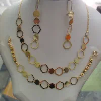 نیم ست طلا نرخ تابلو+100|جواهرات|هرسین, |دیوار