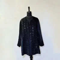 مانتو کتی شیک مجلسی مشکی نو