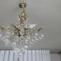 دو عدد لوستر چهار شاخه با یک عدد تک شاخه