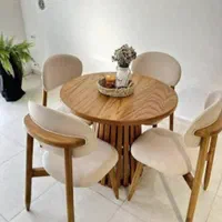 فروش میز ناهارخوری ۴ و ۶ نفره گرد و مستطیل|میز و صندلی غذاخوری|شوشتر, |دیوار