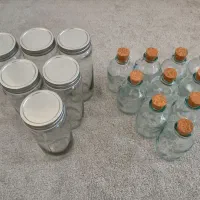 فروش تعدای بانکه و بطری شیشهای سالم و تمیز