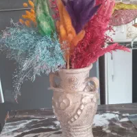 گلدان با گلهای خشک ومصنوعی|گل مصنوعی|پردیس, فاز ۶|دیوار